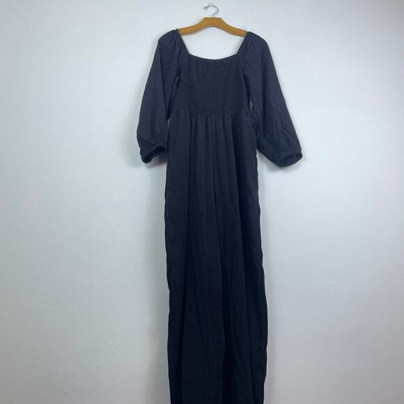 Madewell Lucie Tie-Back Long-Sleeve Jumpsuit in Star Jacquard size large - Picture 2 of 10